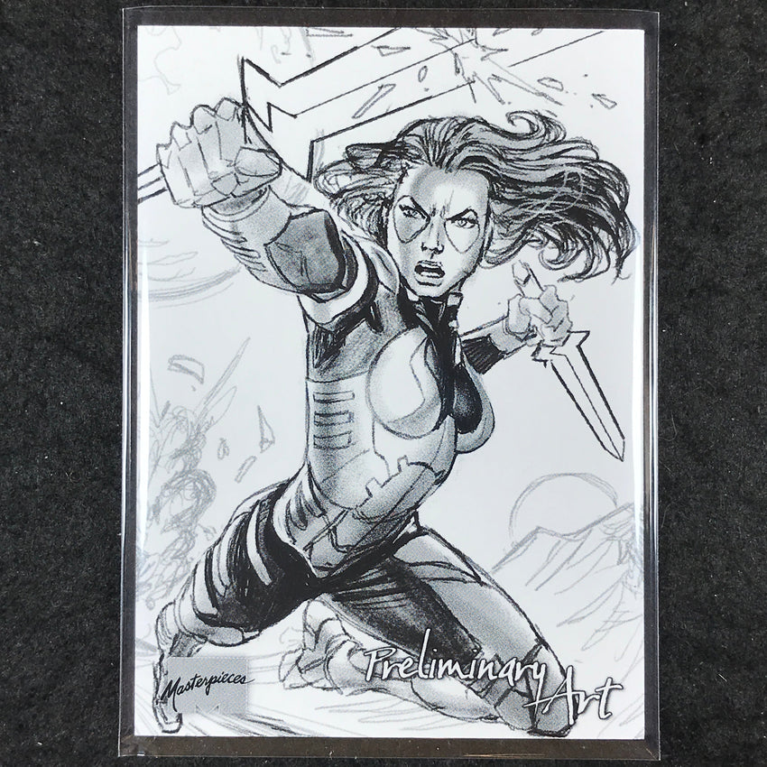 2024 Marvel Masterpieces Nahuel Grego GAMORA Preliminary Art #49