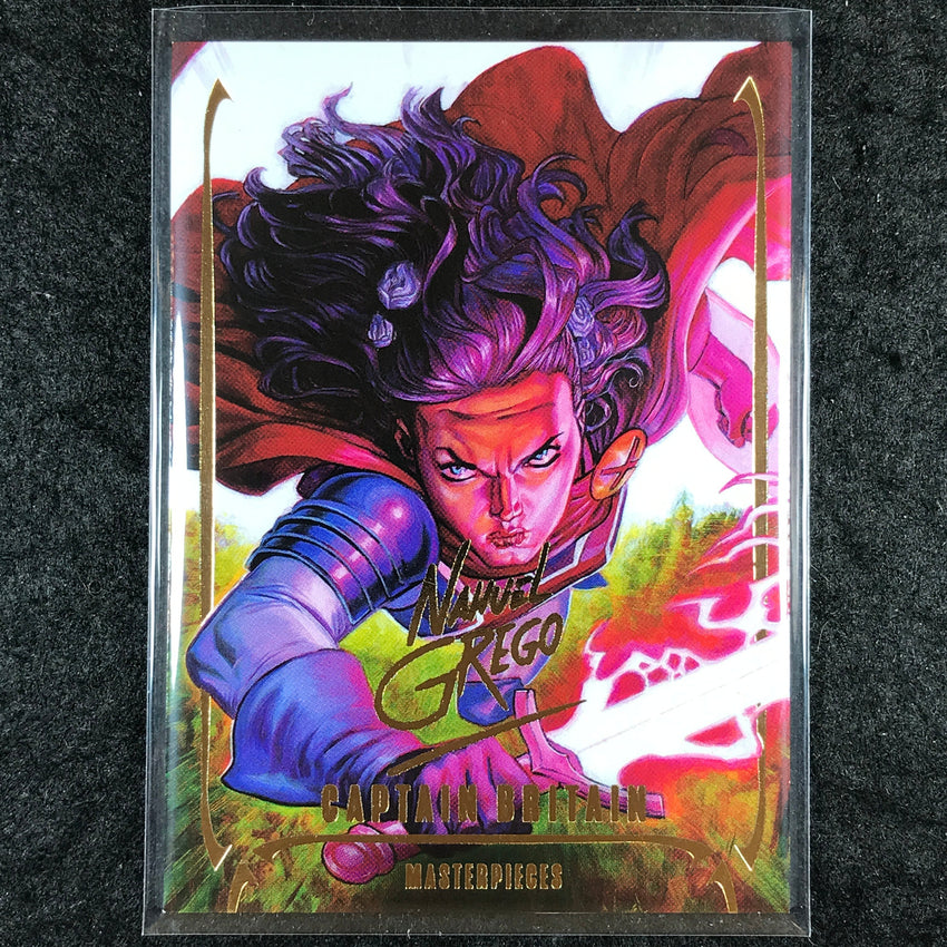 2024 Marvel Masterpieces Nahuel Grego CAPTAIN BRITAIN Gold Foil Series #8