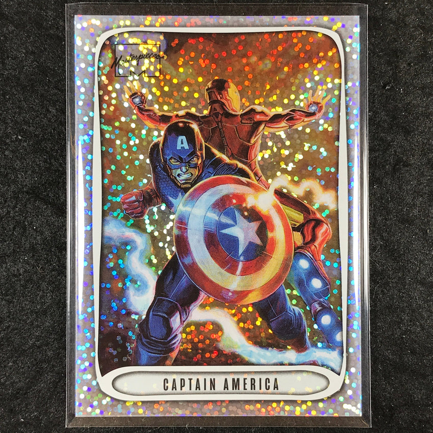 2024 Marvel Masterpieces Nahuel Grego CAPTAIN AMERICA Holofoil Glitter #14