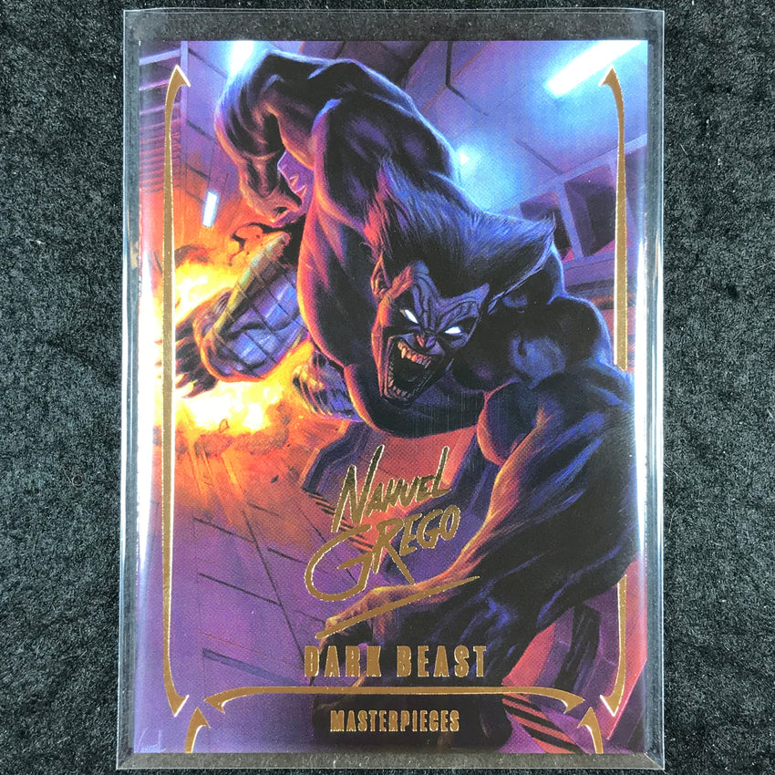 2024 Marvel Masterpieces Nahuel Grego DARK BEAST Gold Foil Series #9