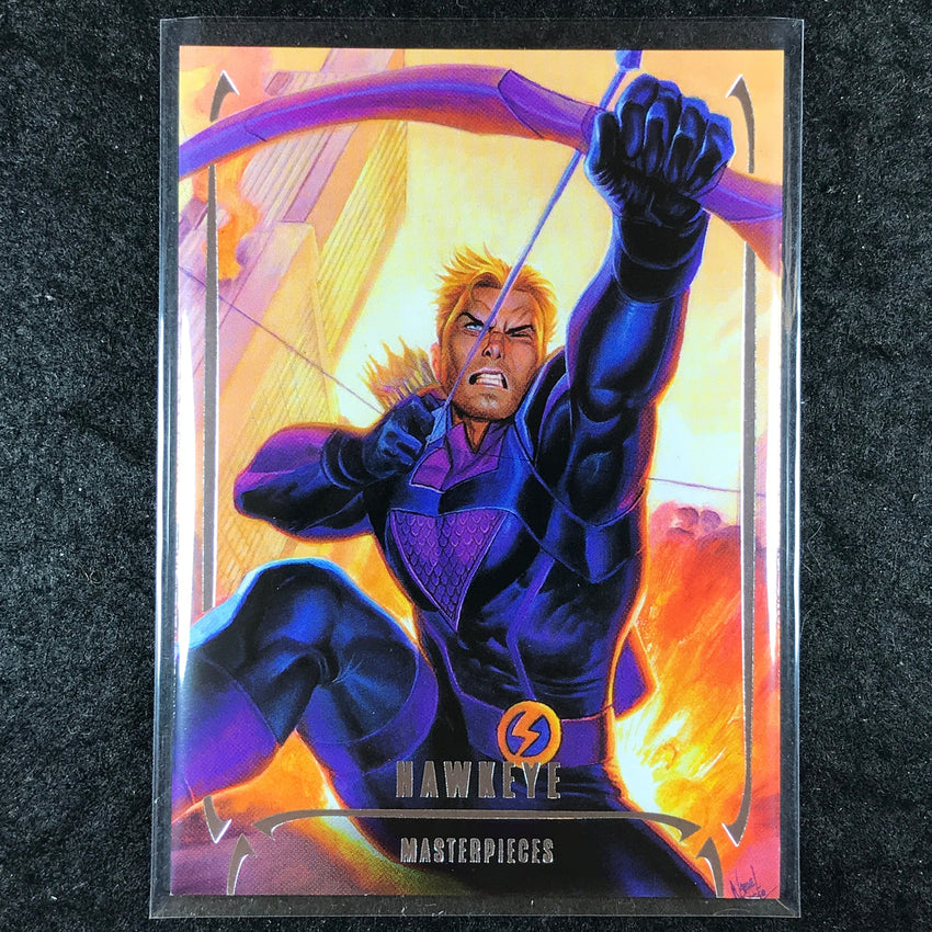 2024 Marvel Masterpieces Nahuel Grego HAWKEYE Base Level 1 /1999 #13