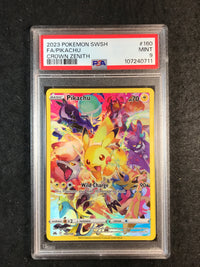 PSA 9 Pikachu - 160/159 - Full Art Secret Rare Crown Zenith 711