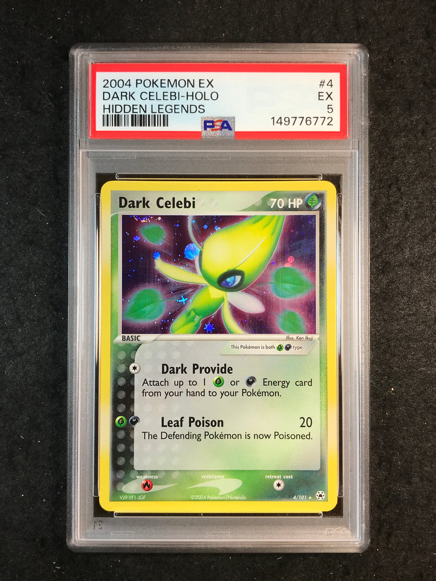 PSA 5 Dark Celebi - 4/101 - Holo Hidden Legends 772