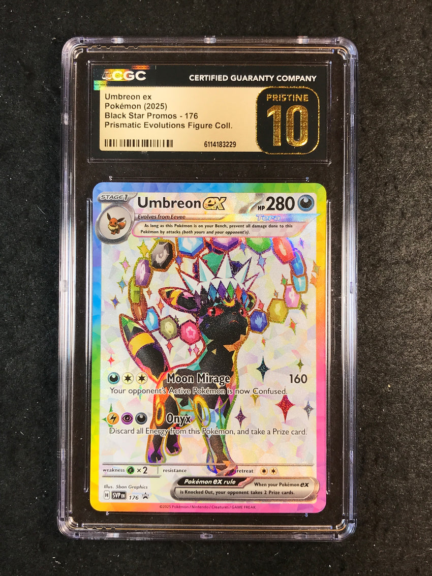 CGC Pristine 10 Umbreon ex - 176  - Prismatic Evolutions Figure Collection 229