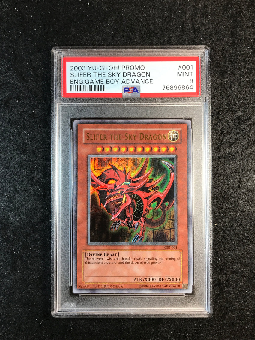 PSA 9 Slifer The Sky Dragon - GBI-001 - Ultra Rare Game Boy Advance 864