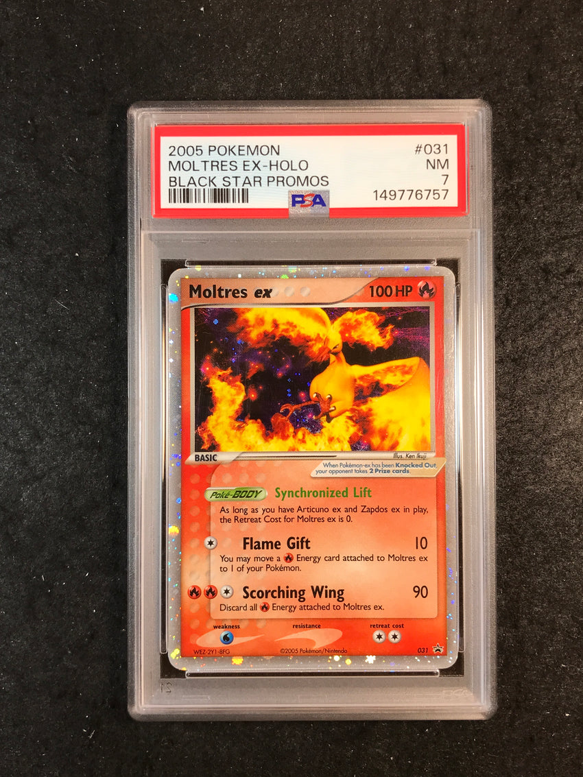 PSA 7 Moltres ex - 031 - PROMO Black Star Promos 757