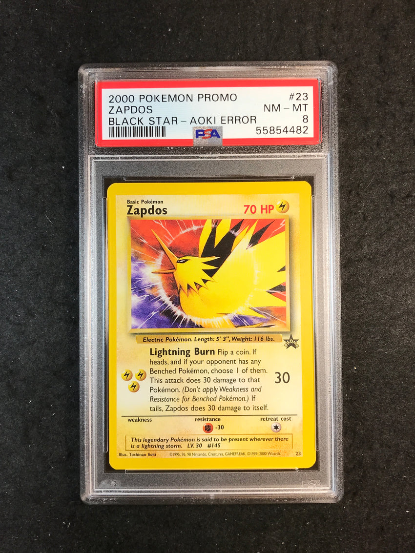PSA 8 Zapdos (AOKI ERROR) - 23 - PROMO Black Star Promos 482