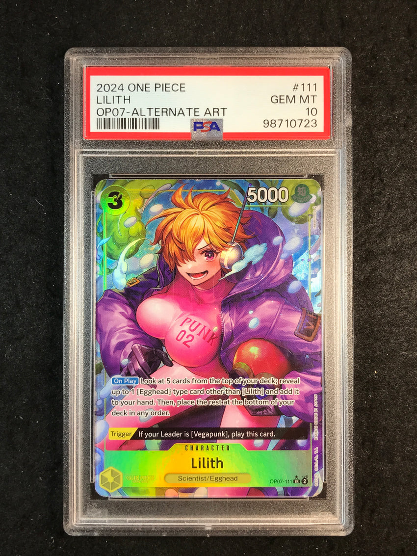 PSA 10 Lilith - OP07-111 - Super Rare Alternate Art OP07 723