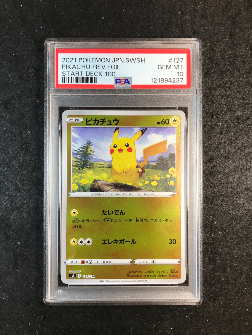 PSA 10 Pikachu - 127/414 - Reverse Foil Start Deck 100 237