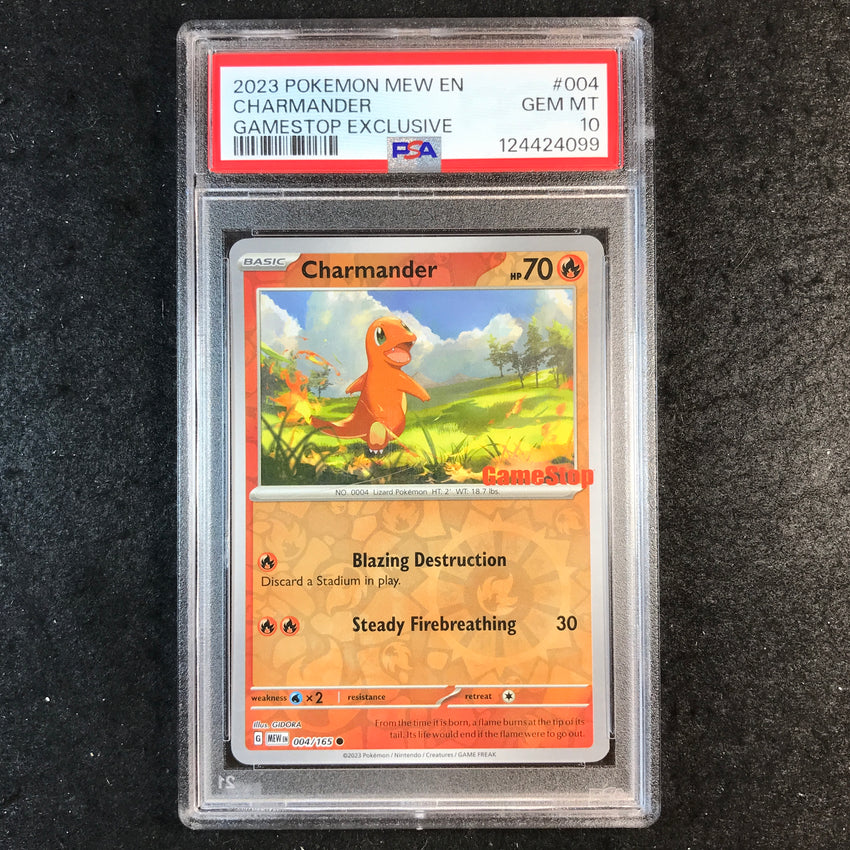 PSA 10 Charmander - 004/165 - Gamestop Exclusive 151 099