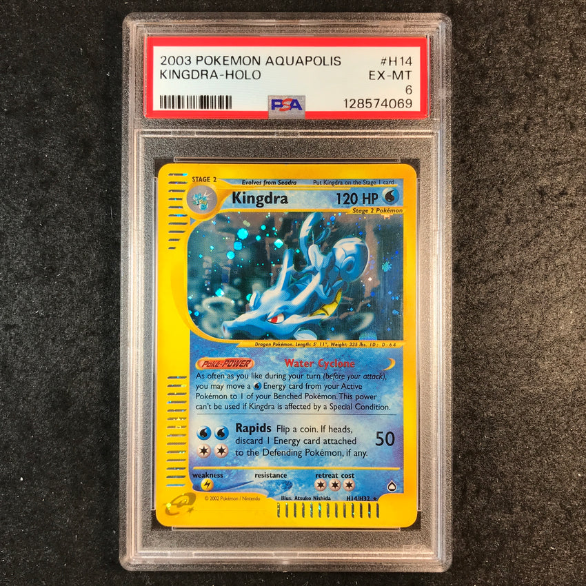 PSA 6 Kingdra - H14/H32 - HOLO Aquapolis 069