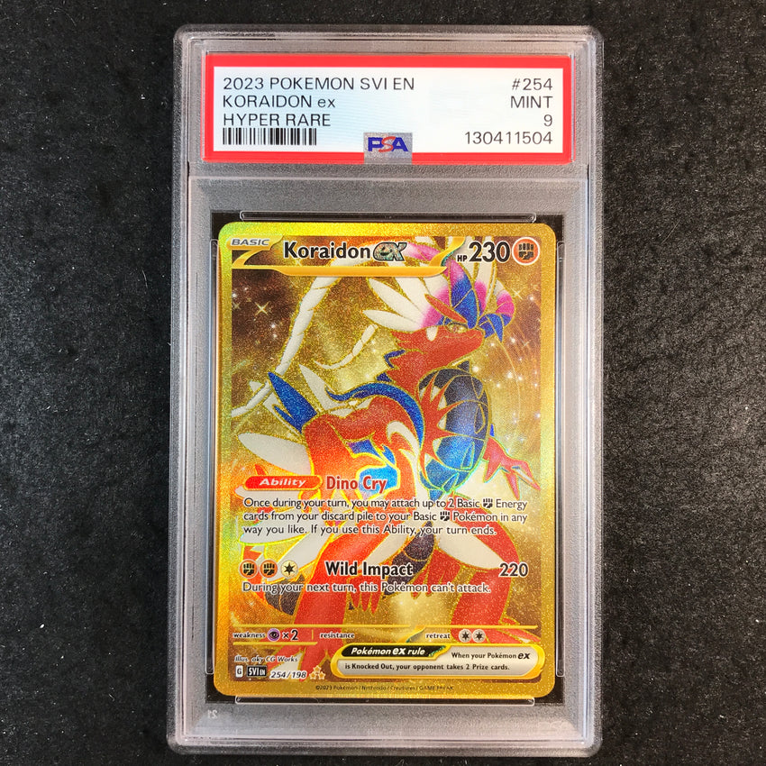 PSA 9 Koraidon ex - 254/198 - Hyper Rare Scarlet & Violet 504