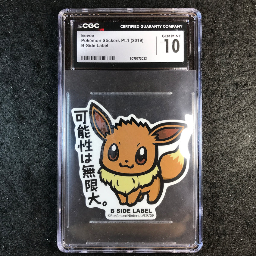 CGC 10 Eevee - Pokemon Stickers Pt.1 (2019) - B-Side Label 023