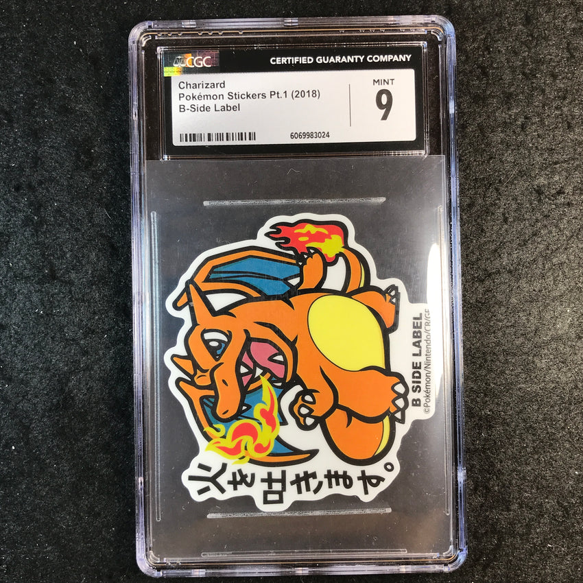 CGC 10 Charizard - Pokemon Stickers Pt.1 (2018) - B-Side Label 024