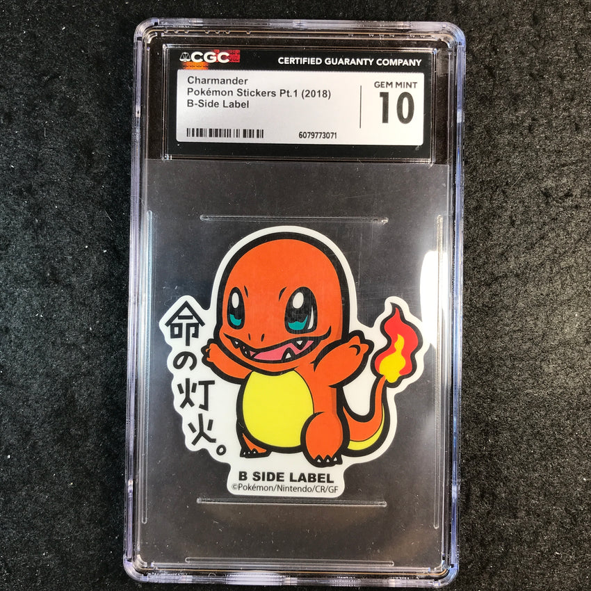 CGC 10 Charmander - Pokemon Stickers Pt.1 (2018) - B-Side Label 071