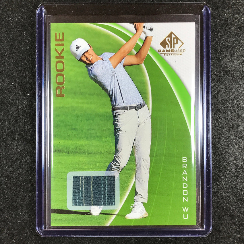 2024 SP Game Used Golf BRANDON WU Rookie Base Relic #82