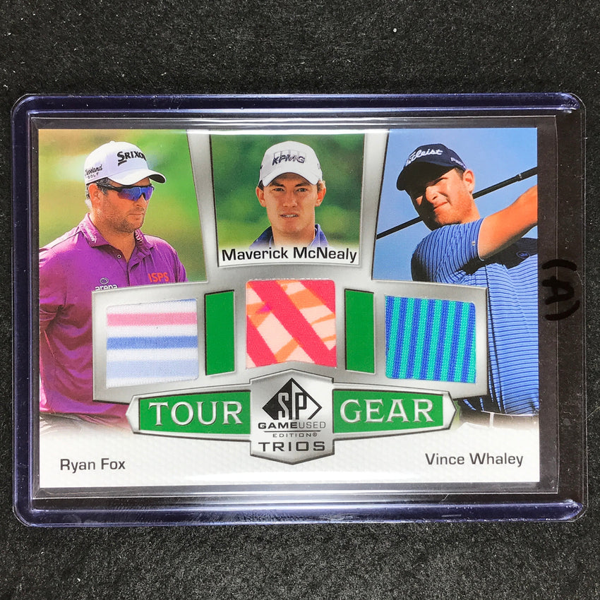 2024 SP Game Used Golf FOX MCNEALY WHALEY Tour Gear Trios Relic #MFW (A)