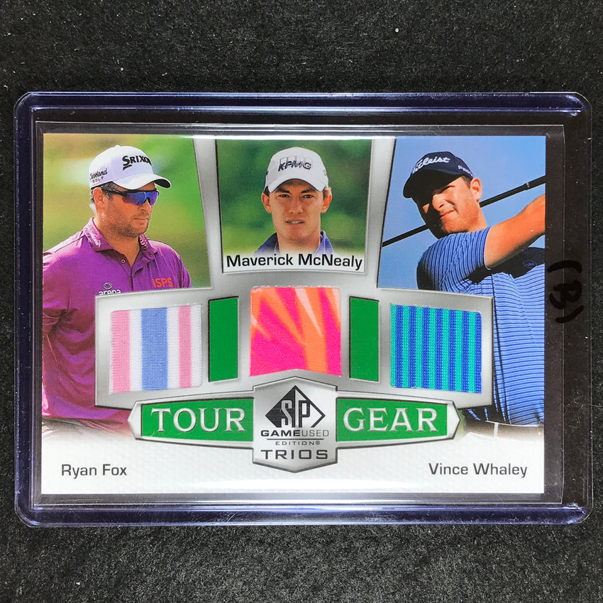 2024 SP Game Used Golf FOX MCNEALY WHALEY Tour Gear Trios Relic #MFW (B)