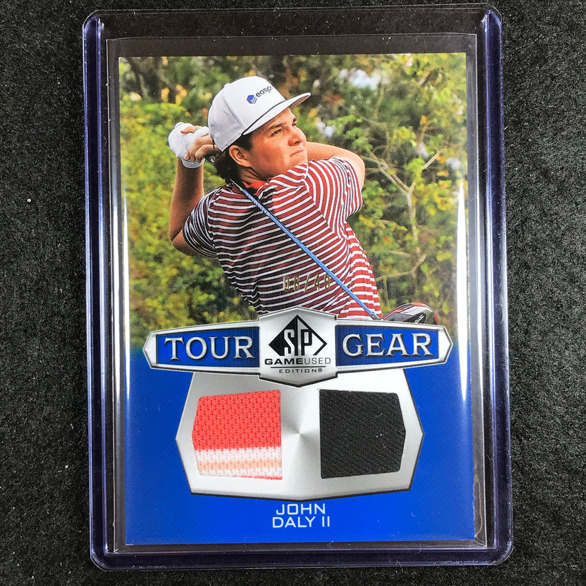 2024 SP Game Used Golf JOHN DALY II Tour Gear Shirt Cap Relic 8/49