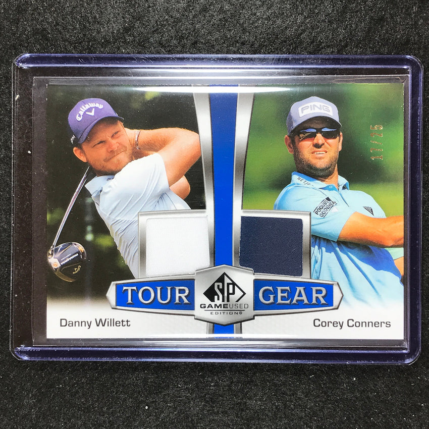2024 SP Game Used Golf DANNY WILLETT COREY CONNERS Tour Gear Combos Cap 17/25