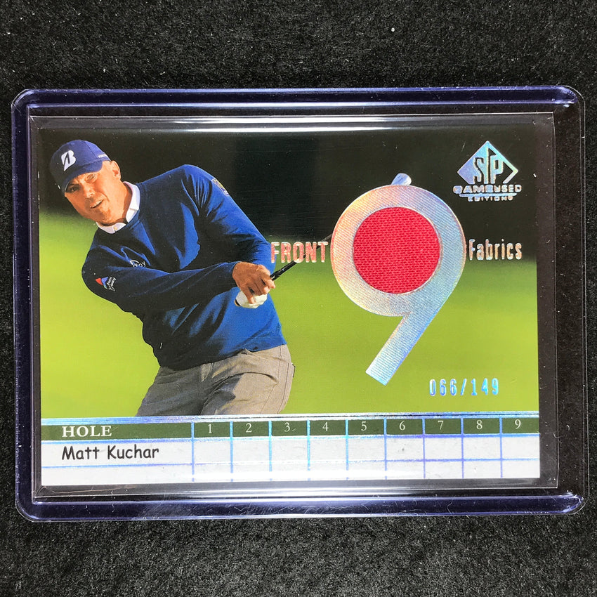 2024 SP Game Used Golf MATT KUCHAR Front 9 Fabrics Relic Spectrum 66/149
