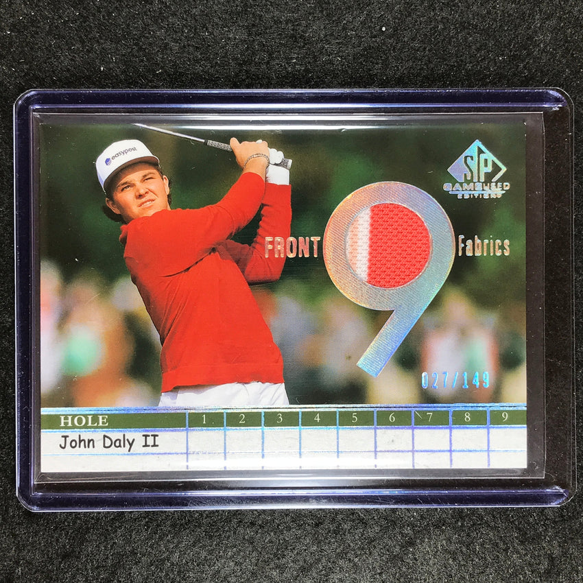 2024 SP Game Used Golf JOHN DALY II Front 9 Fabrics Relic Spectrum 27/149