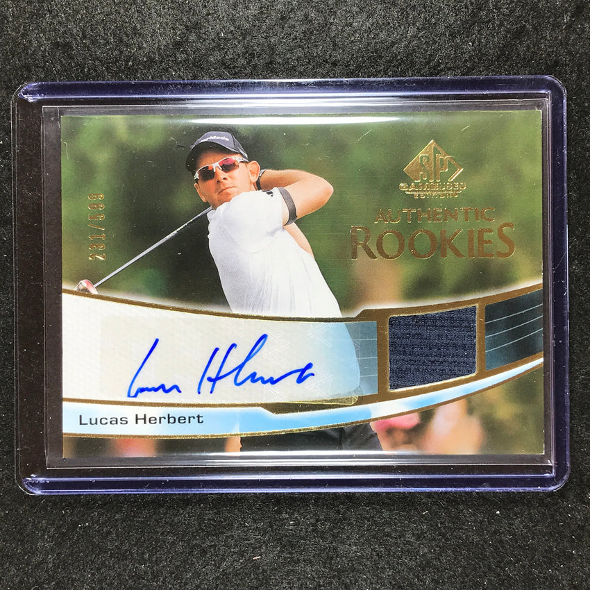 2024 SP Game Used Golf LUCAS HERBERT Authentic Rookies Auto Shirt Relic 231/599
