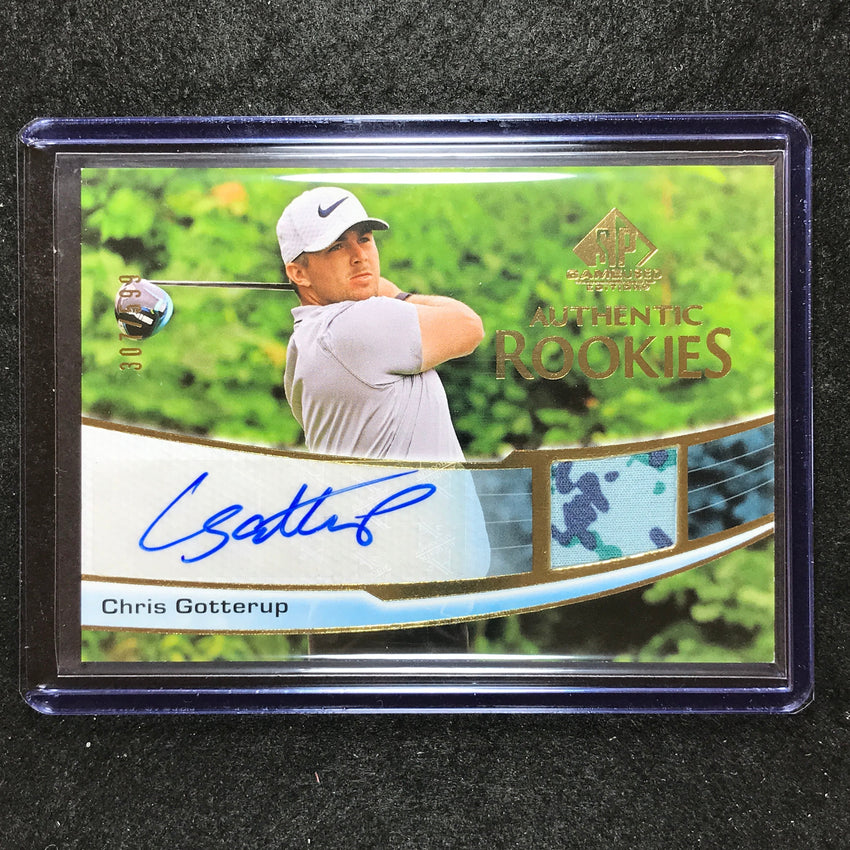 2024 SP Game Used Golf CHRIS GOTTERUP Authentic Rookies Auto Shirt Relic 307/599