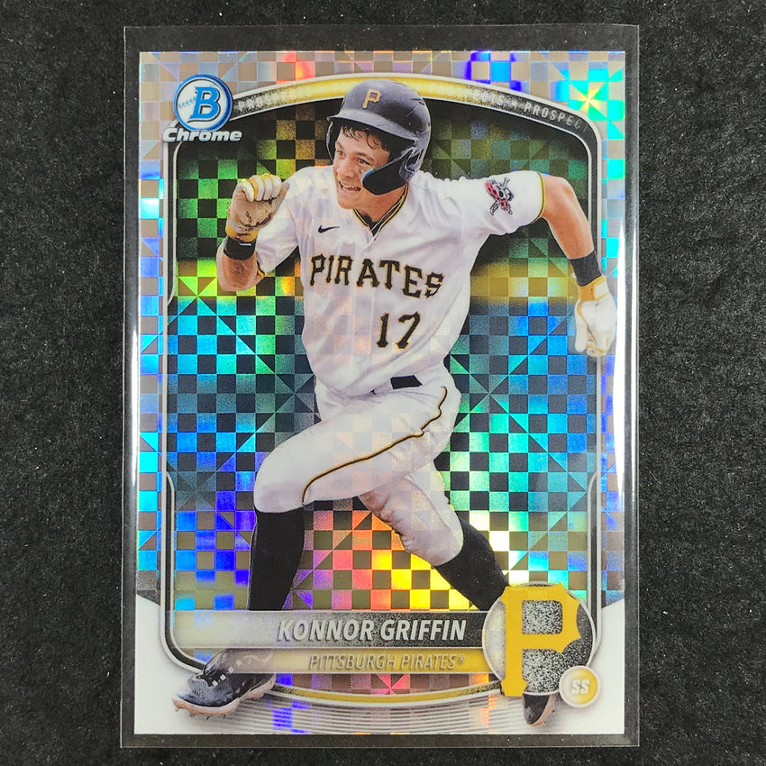 2025 Bowman Baseball KONNOR GRIFFIN Chrome Prospect X-Fractor #86