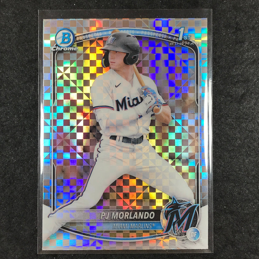 2025 Bowman Baseball PJ MORLANDO Chrome Prospect 1st Bowman X-Fractor #91