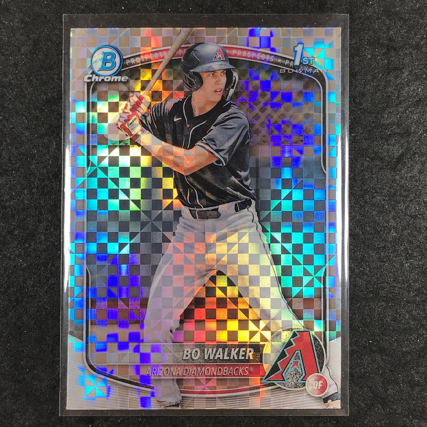 2025 Bowman Baseball BO WALKER Chrome Prospect 1st Bowman X-Fractor #92