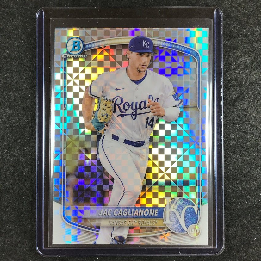 2025 Bowman Baseball JAC CAGLIANONE Chrome Prospect X-Fractor #103