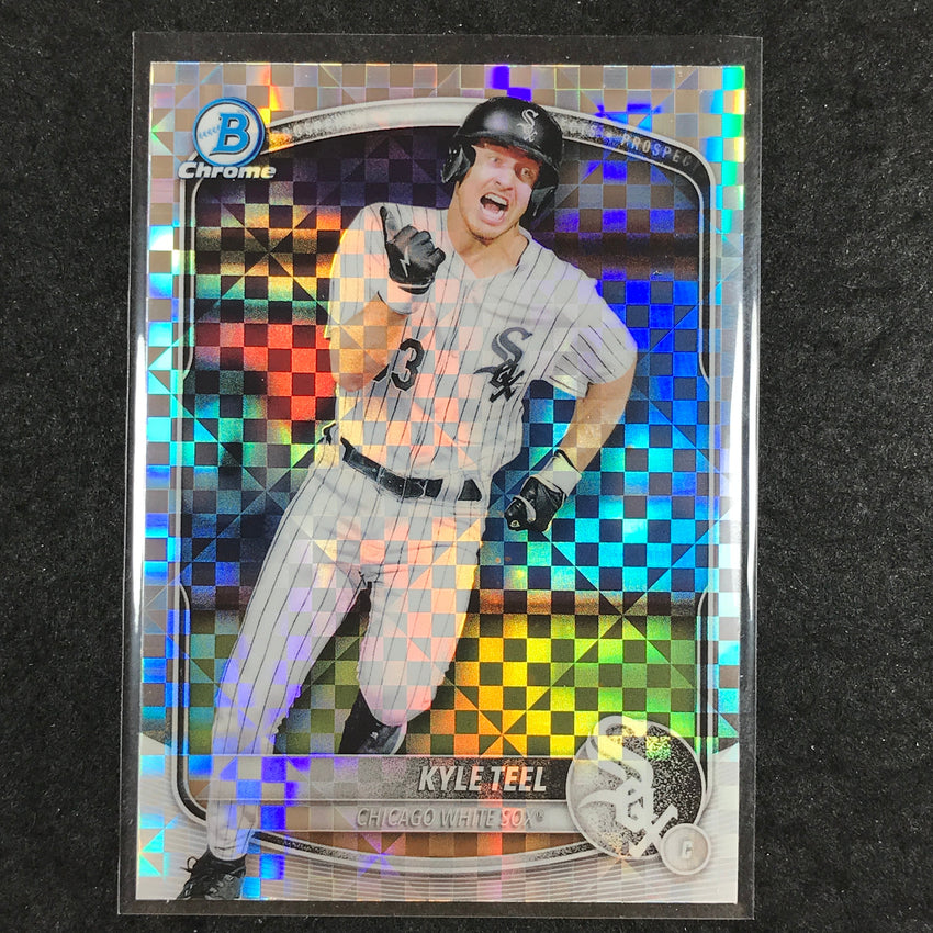 2025 Bowman Baseball KYLE TEEL Chrome Prospect X-Fractor #118