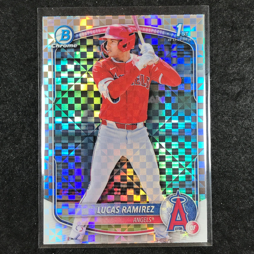 2025 Bowman Baseball LUCAS RAMIREZ Chrome Prospect 1st Bowman X-Fractor #135