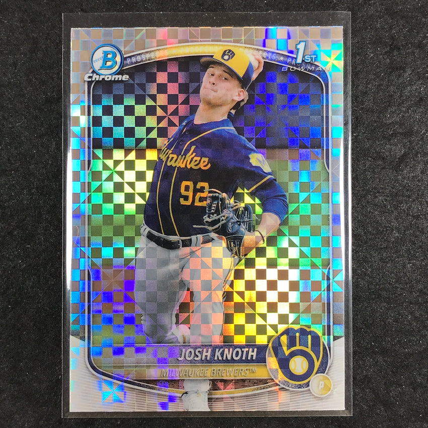2025 Bowman Baseball JOSH KNOTH Chrome Prospect 1st Bowman X-Fractor #136