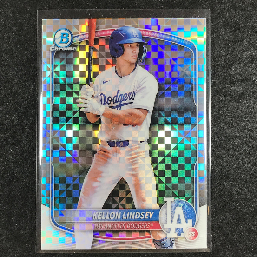 2025 Bowman Baseball KELLON LINDSEY Chrome Prospect X-Fractor #137
