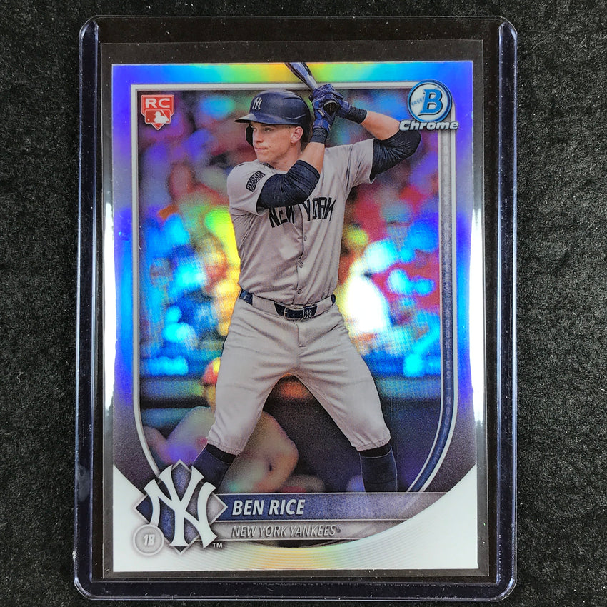2025 Bowman Baseball BEN RICE Rookie Chrome Base Refractor #85