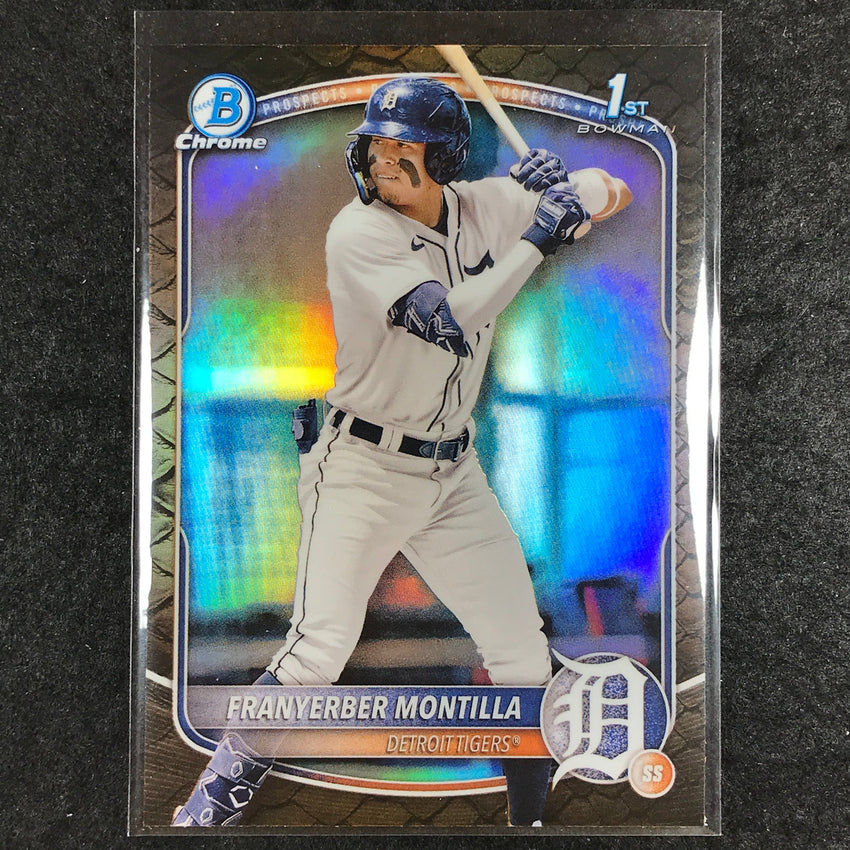 2025 Bowman Baseball FRANYERBER MONTILLA Chrome Prospect 1st Bowman Reptilian #5