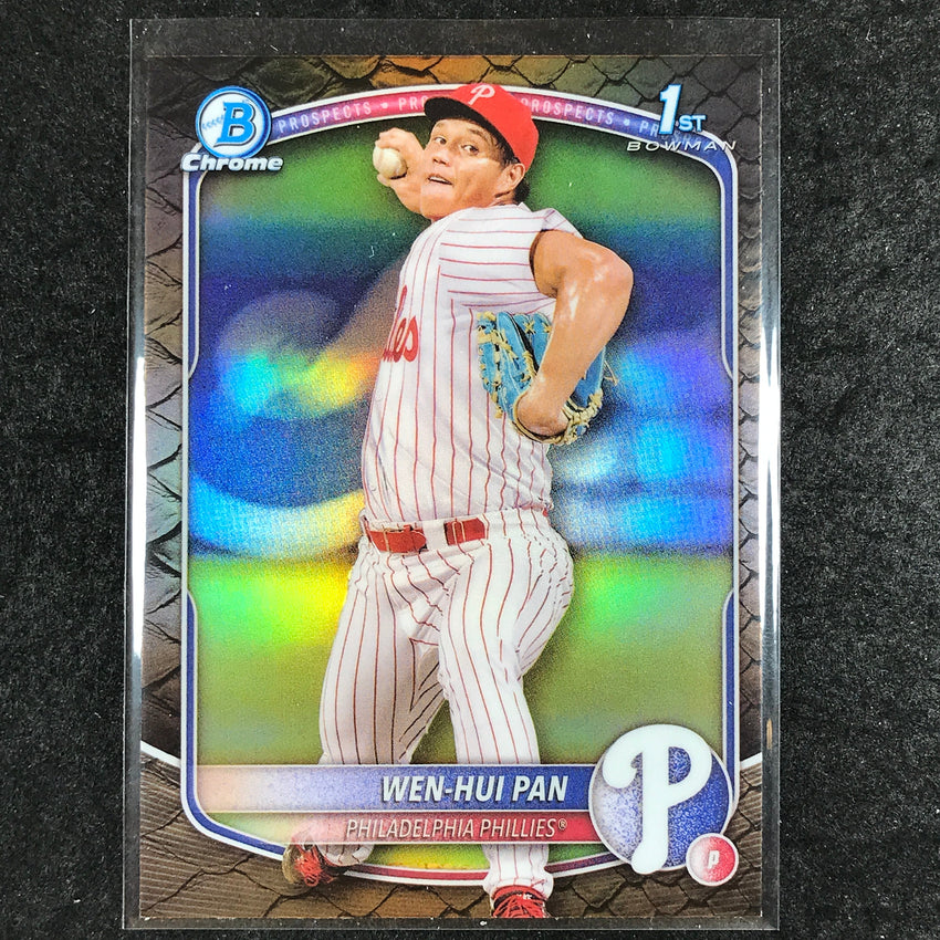 2025 Bowman Baseball WEN-HUI PAN Chrome Prospect 1st Bowman Reptilian #6