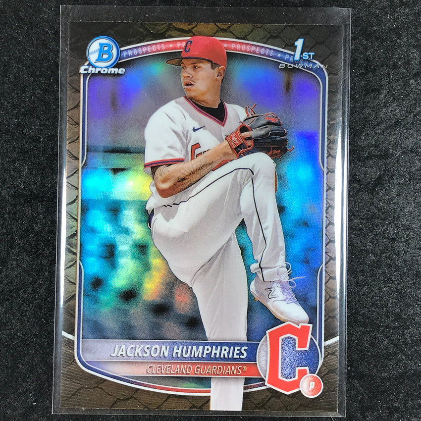 2025 Bowman Baseball JACKSON HUMPHRIES Chrome Prospect 1st Bowman Reptilian #11