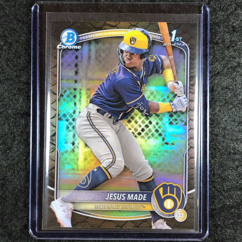 2025 Bowman Baseball JESUS MADE Chrome Prospect 1st Bowman Reptilian #50