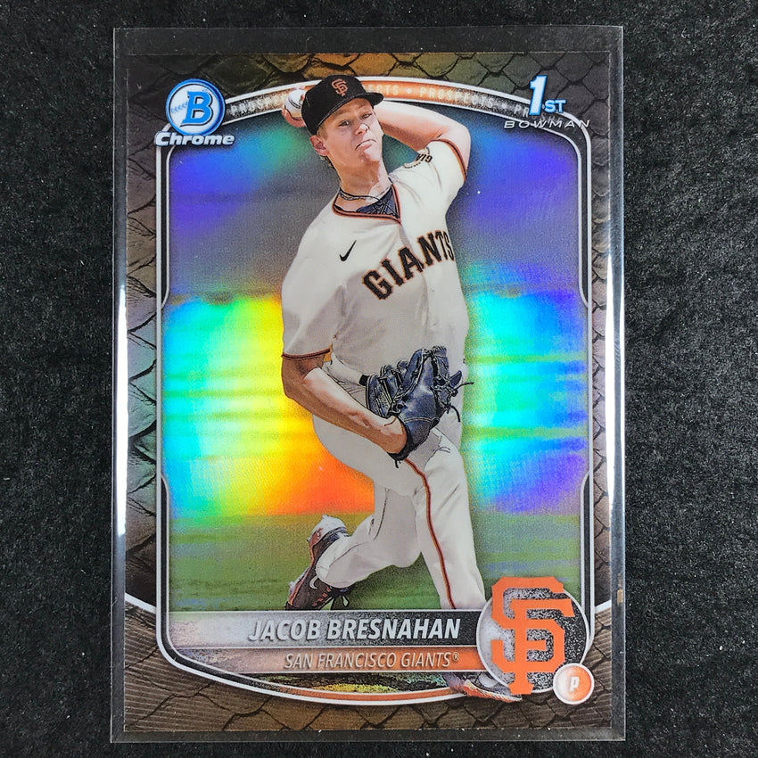 2025 Bowman Baseball JACOB BRESNAHAN Chrome Prospect 1st Bowman Reptilian #53