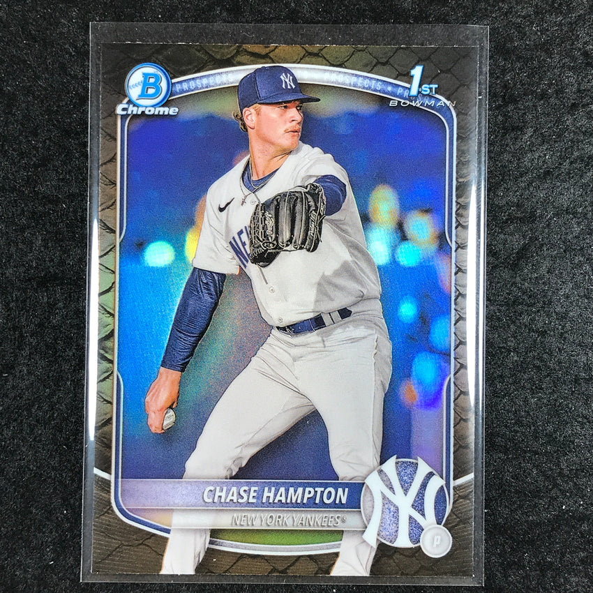 2025 Bowman Baseball CHASE HAMPTON Chrome Prospect 1st Bowman Reptilian #57