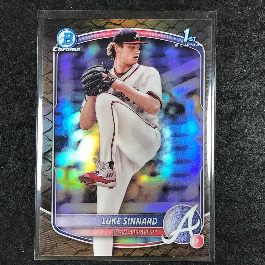 2025 Bowman Baseball LUKE SINNARD Chrome Prospect 1st Bowman Reptilian #62