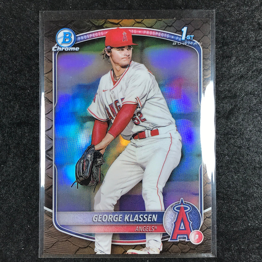 2025 Bowman Baseball GEORGE KLASSEN Chrome Prospect 1st Bowman Reptilian #63