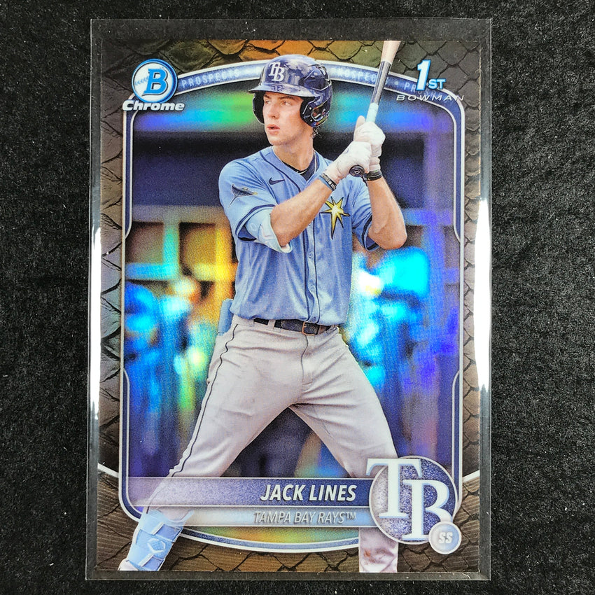 2025 Bowman Baseball JACK LINES Chrome Prospect 1st Bowman Reptilian #64