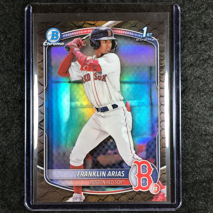 2025 Bowman Baseball FRANKLIN ARIAS Chrome Prospect 1st Bowman Reptilian #67