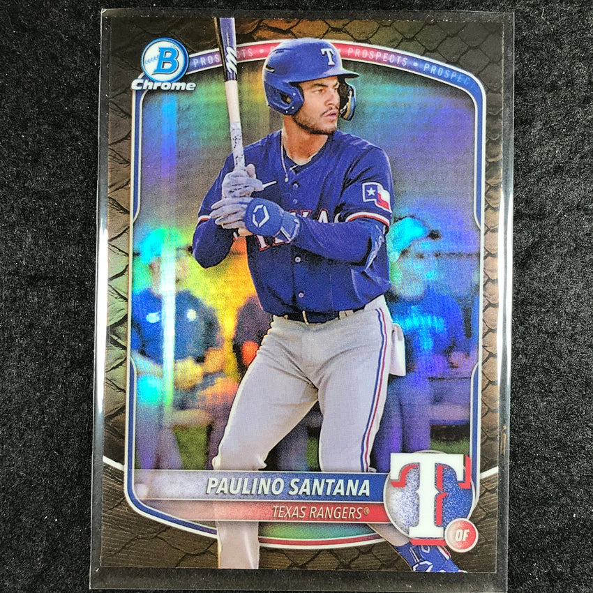 2025 Bowman Baseball PAULINO SANTANA Chrome Prospect Reptilian #72