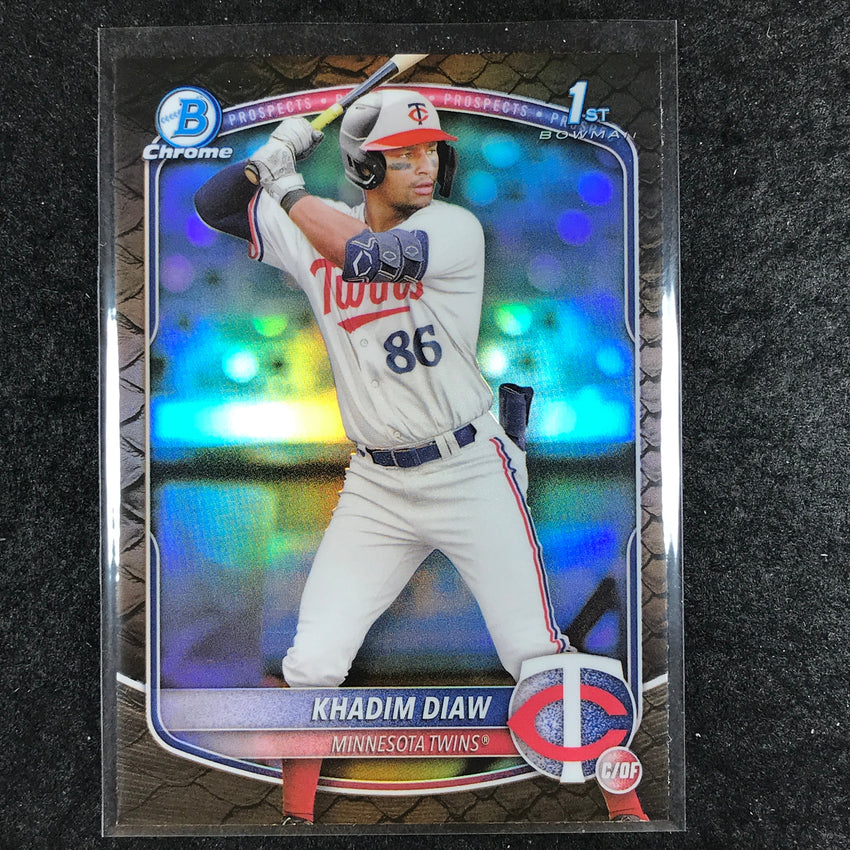 2025 Bowman Baseball KHADIM DIAW Chrome Prospect 1st Bowman Reptilian #77