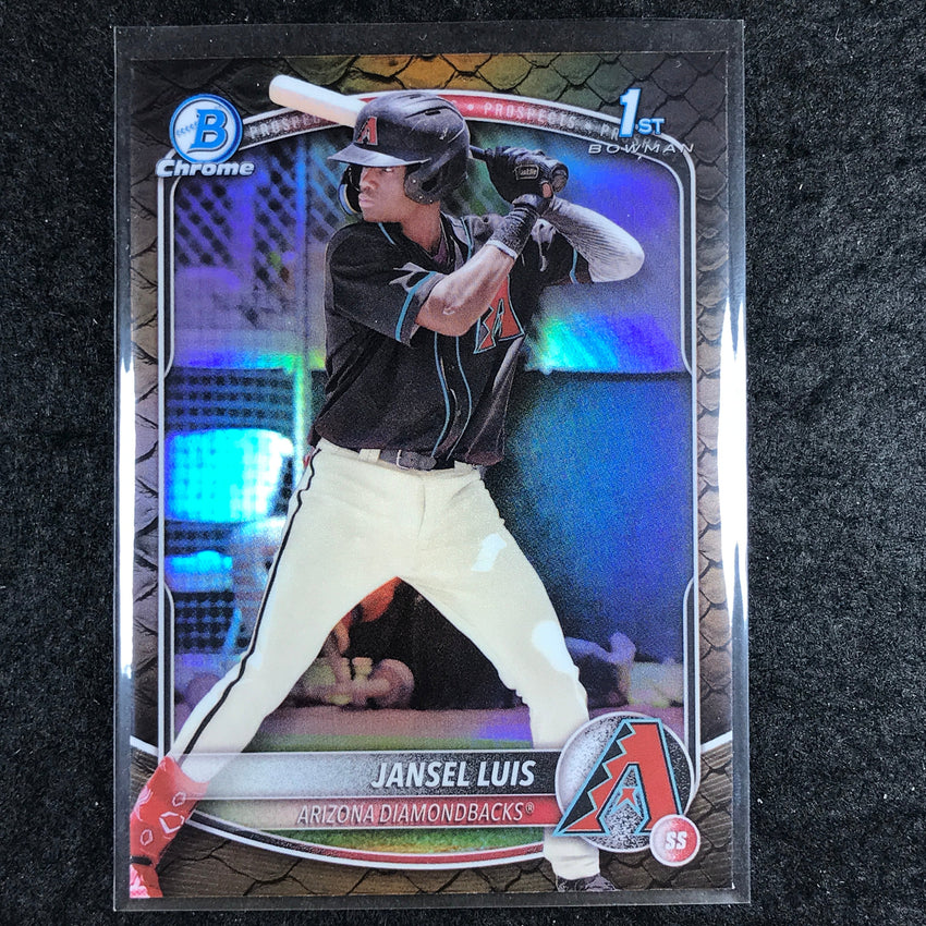 2025 Bowman Baseball JANSEL LUIS Chrome Prospect 1st Bowman Reptilian #84